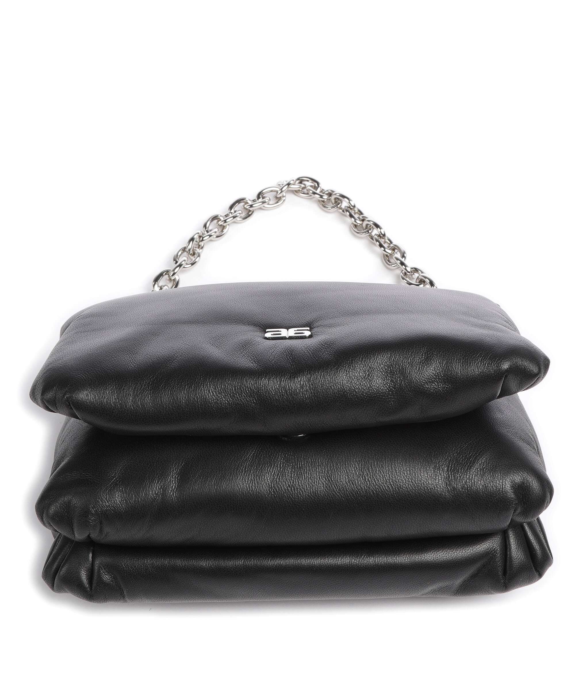 Abro Piuma_Lucido Puffer Shoulder bag black/nickel