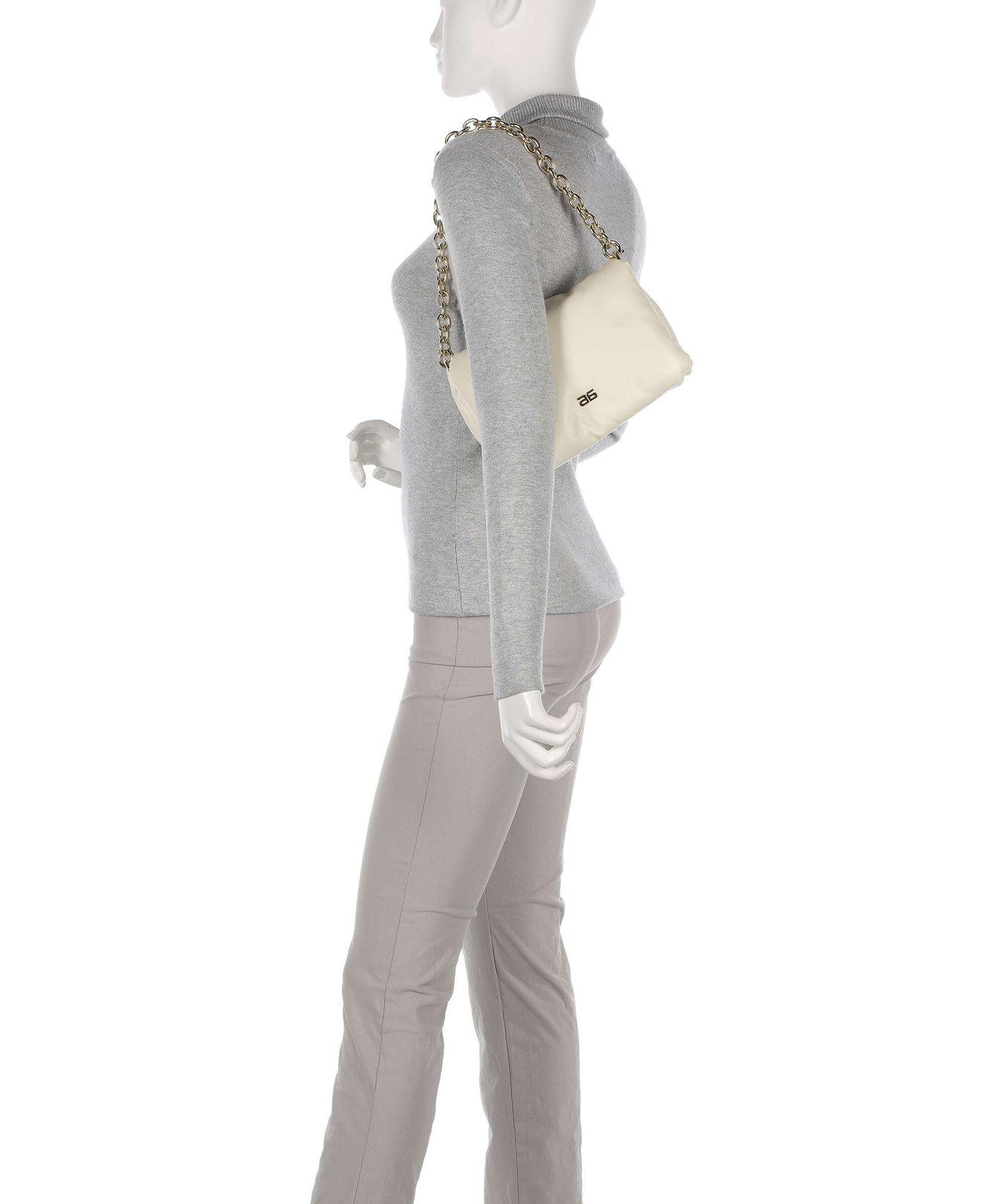 Abro Piuma_Lucido Puffer Shoulder bag milk