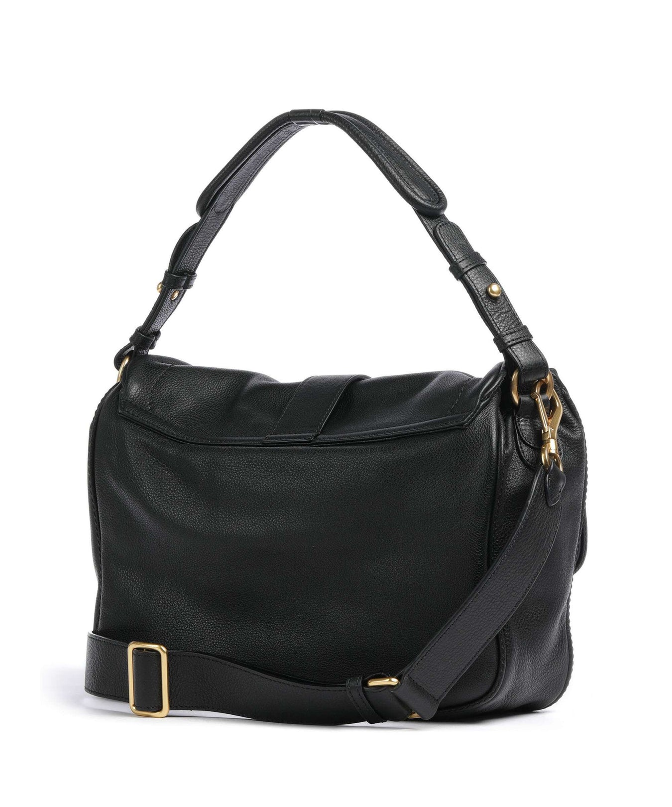 Abro Dalia Star Saddle Hobo bag black/gold