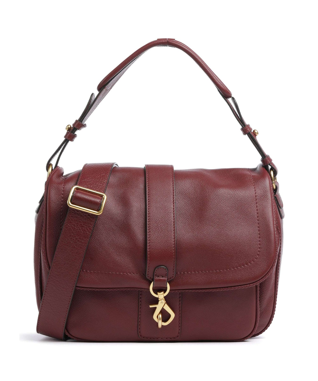 Abro Dalia Star Saddle Hobo bag bordeaux