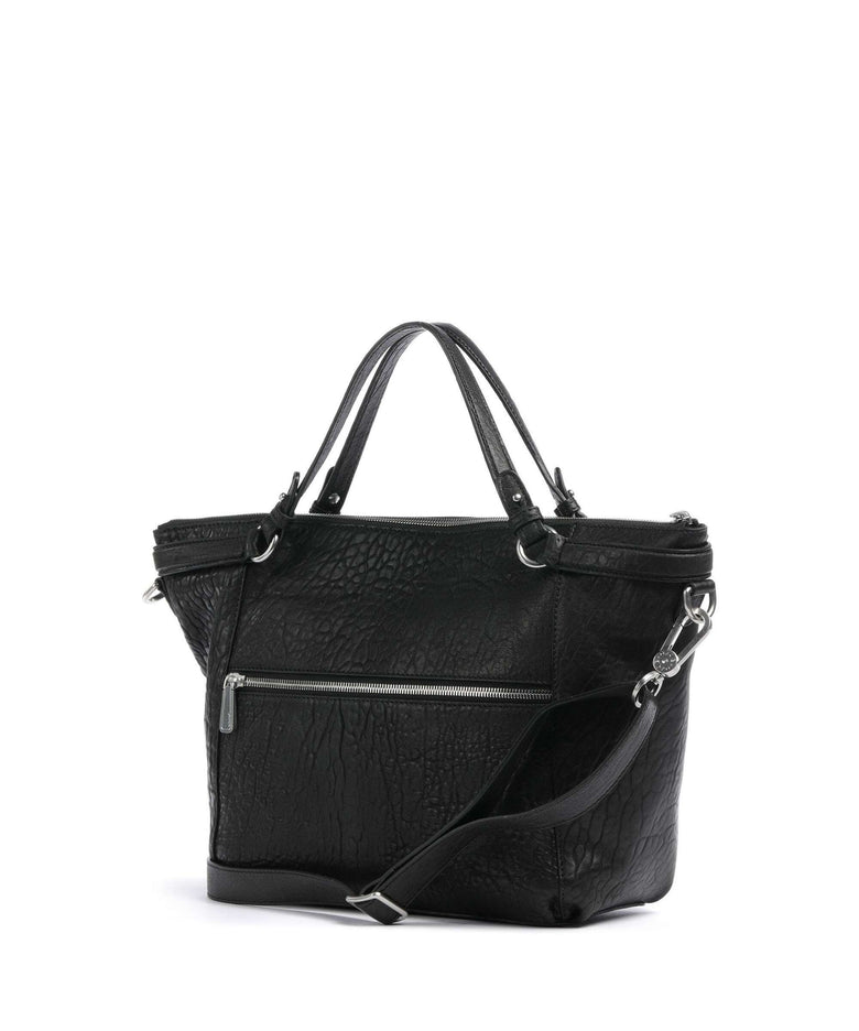 Abro Bubble Biker Handbag black/nickel