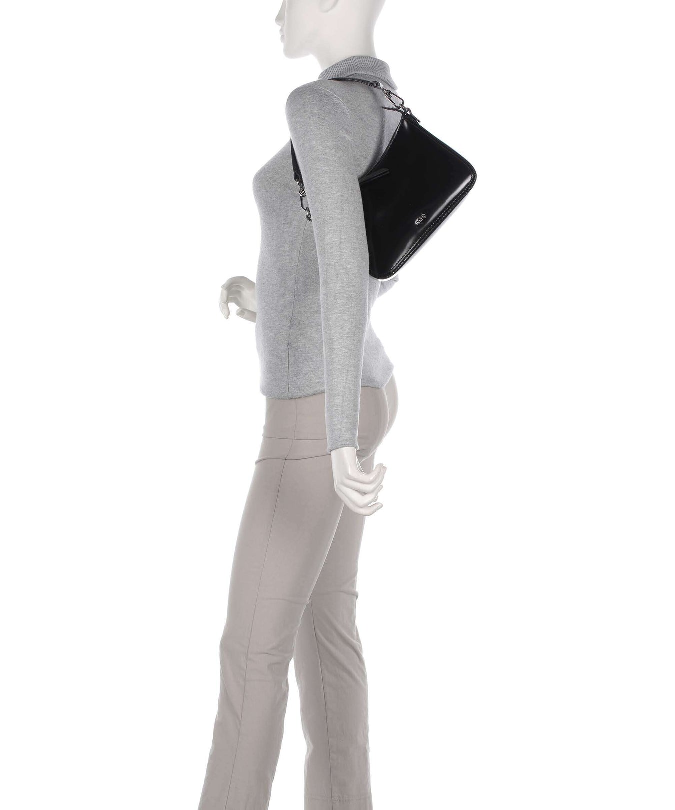 Abro Specchio Viola Shoulder bag black/nickel