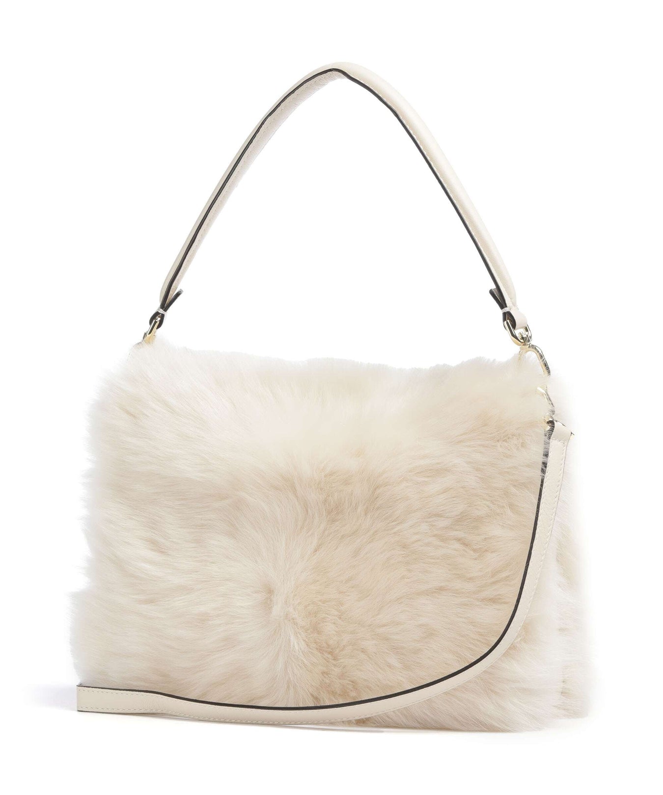 Abro Shearling Astor Shoulder bag beige