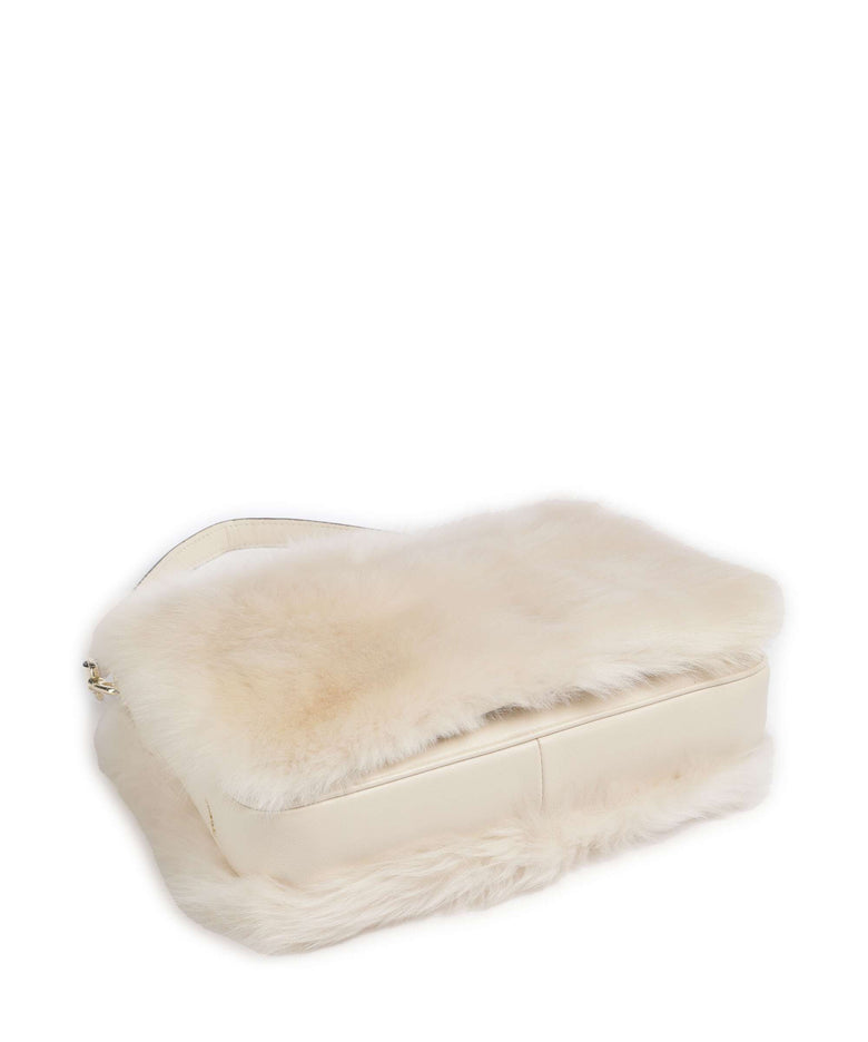 Abro Shearling Astor Shoulder bag beige