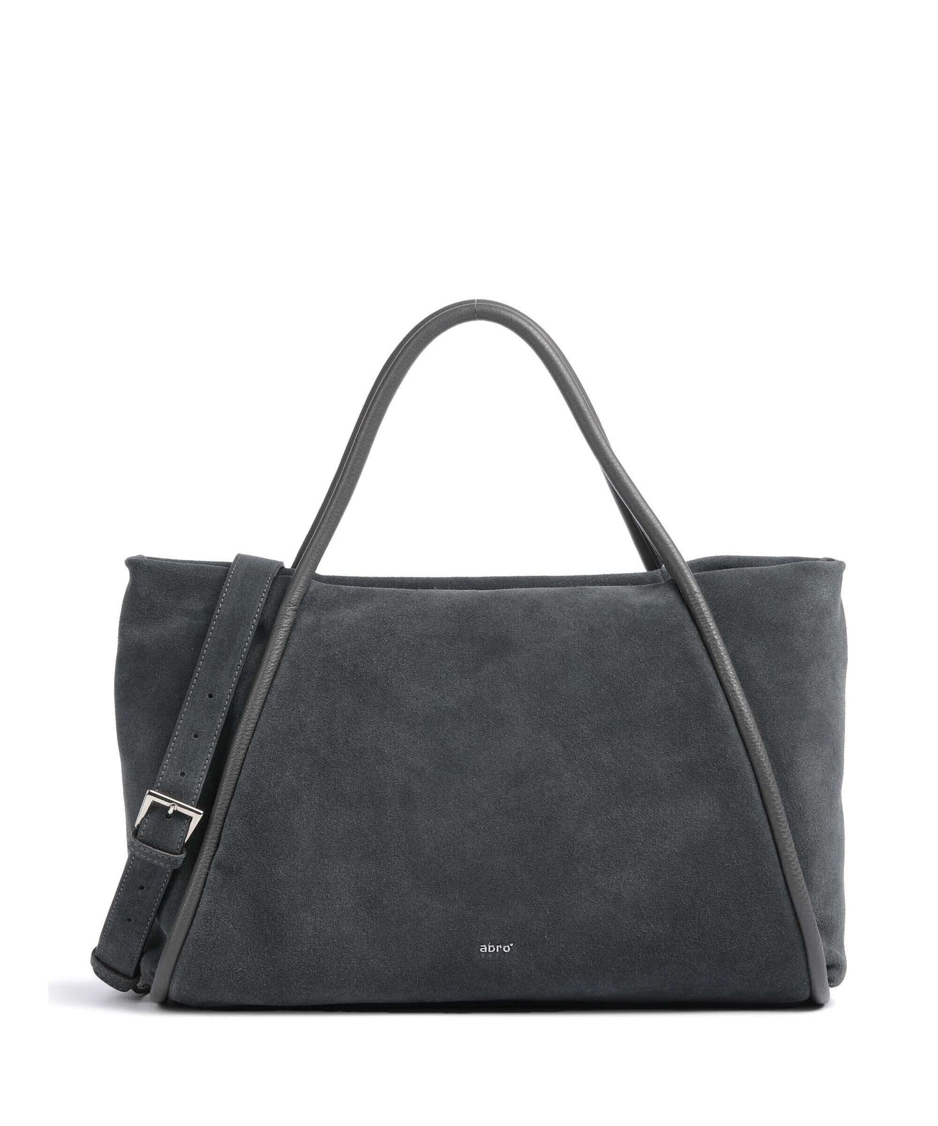 Abro Suede Willow Handbag grey