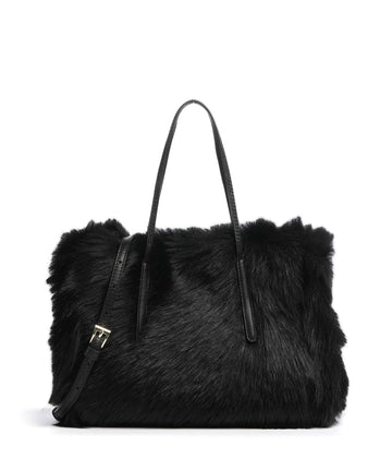 Abro Shearling Noelle Käsilaukku black/gold