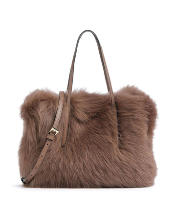 Abro Shearling Noelle Käsilaukku camel