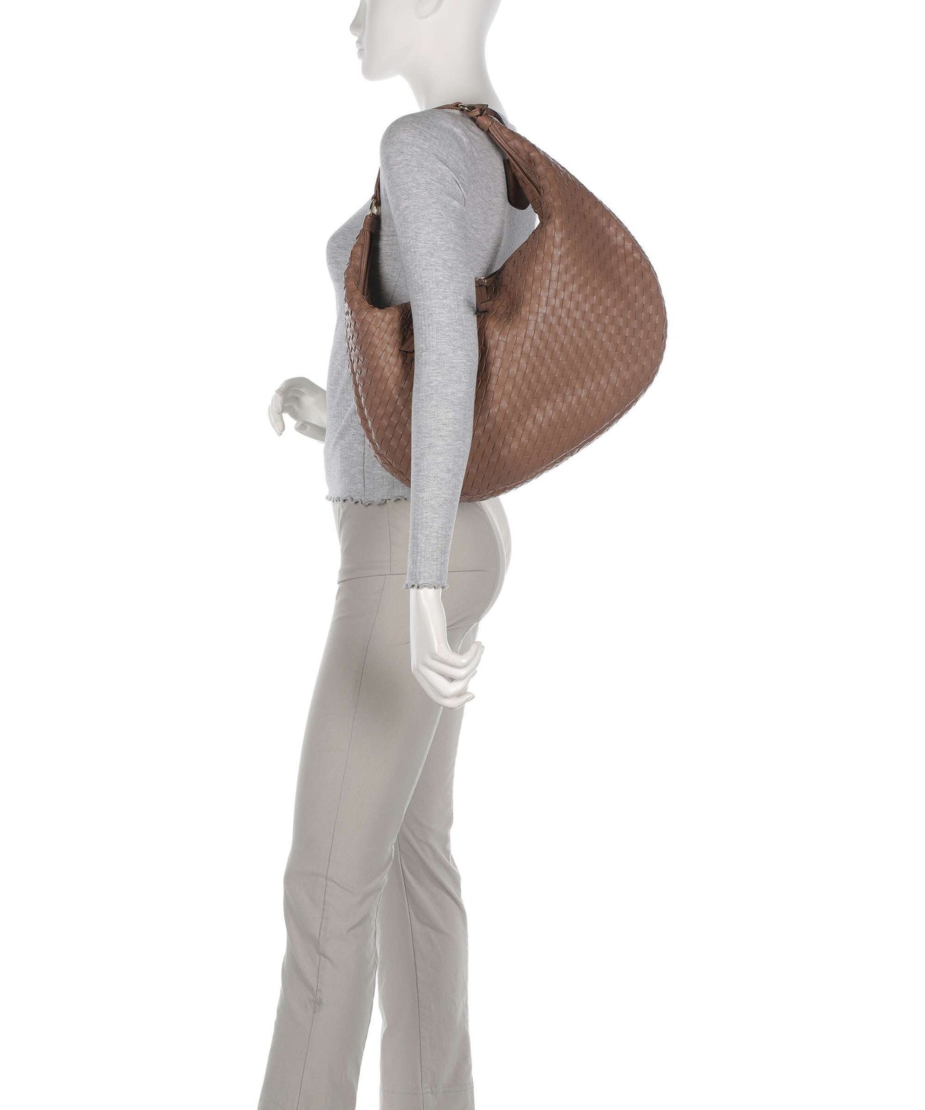 Abro Piuma Nana Hobo bag camel