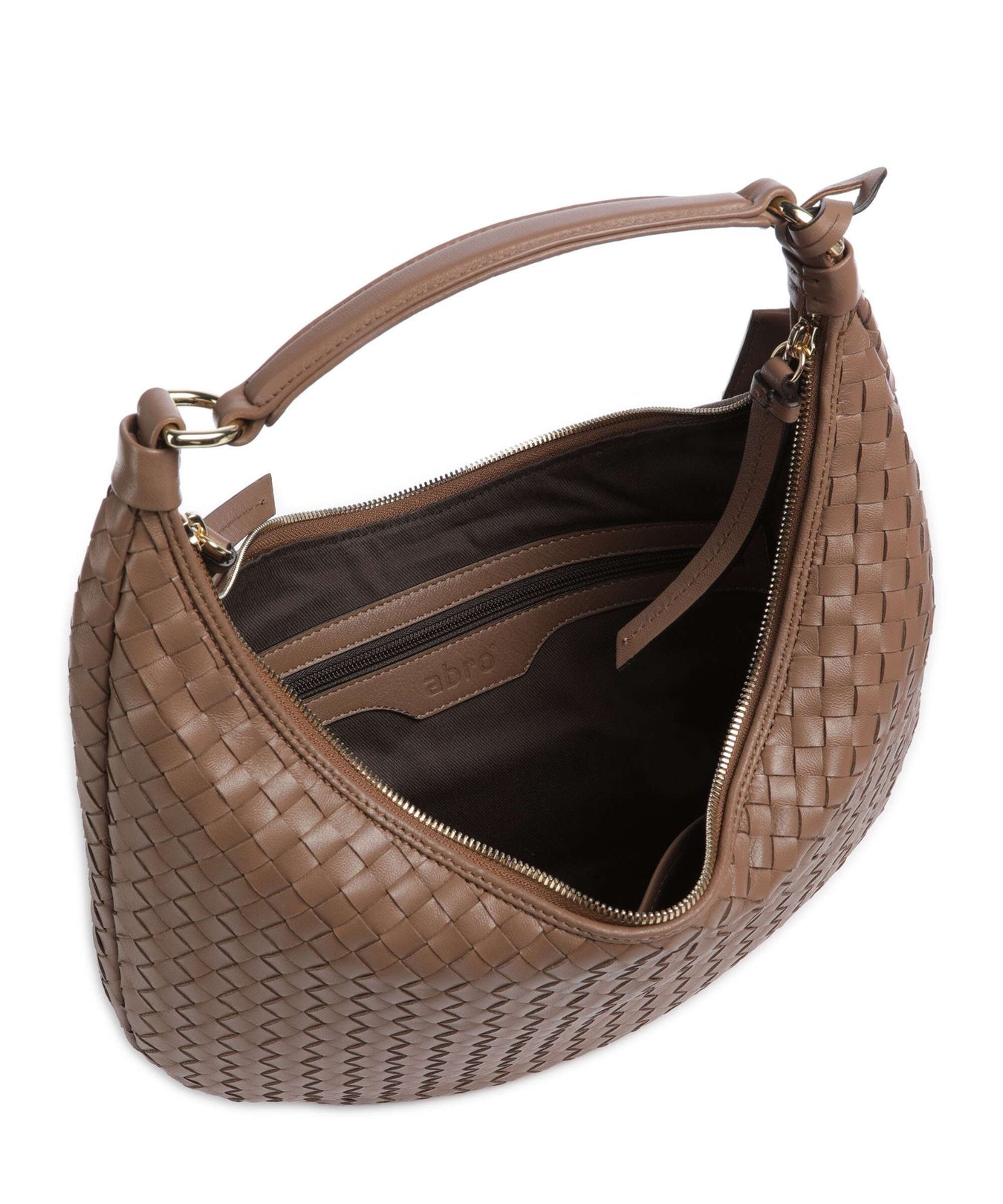 Abro Piuma Nana Hobo bag camel