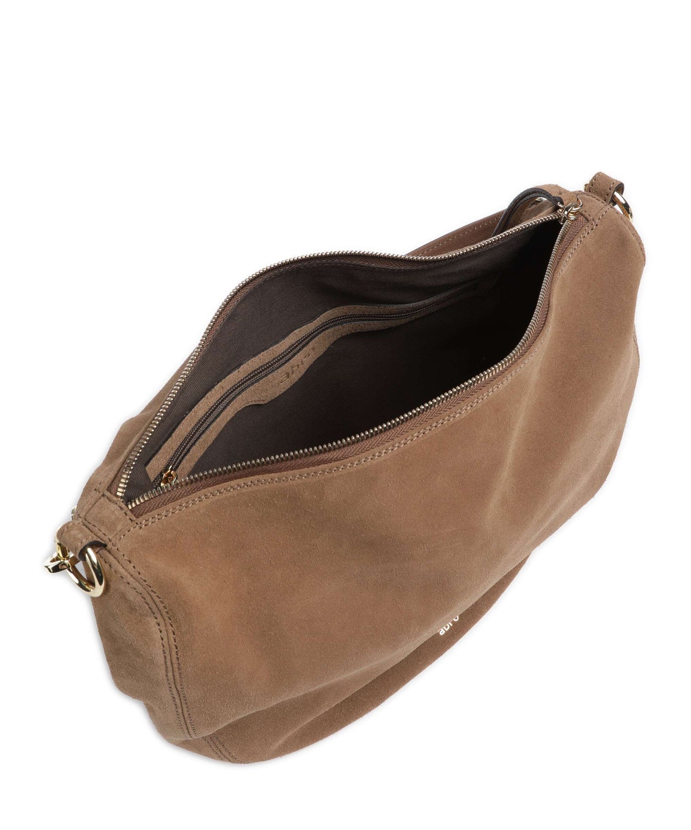 Abro Suede Mina Hobo bag camel