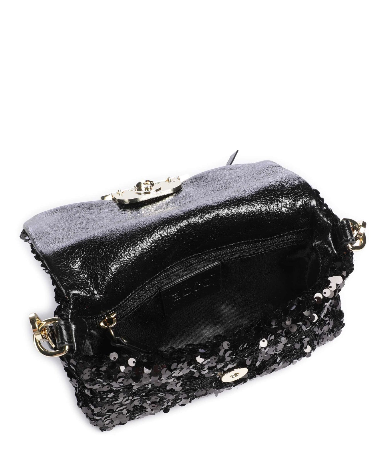 Abro Sequins Temi Shoulder bag black/gold