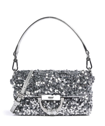 Abro Sequins Temi Olkalaukku silver