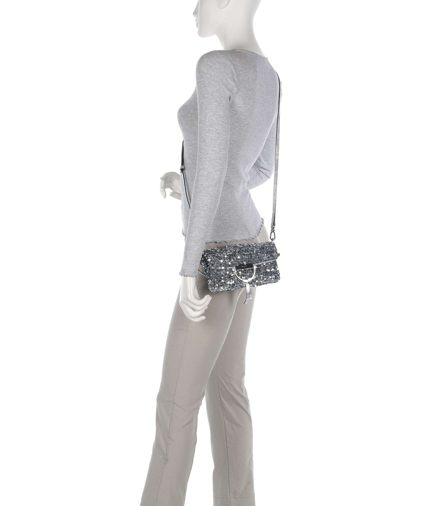 Abro Sequins Temi Shoulder bag silver