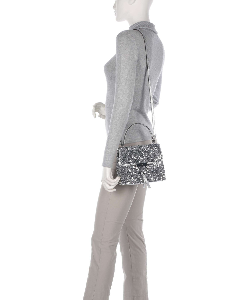 Abro Sequins Temi Handbag silver