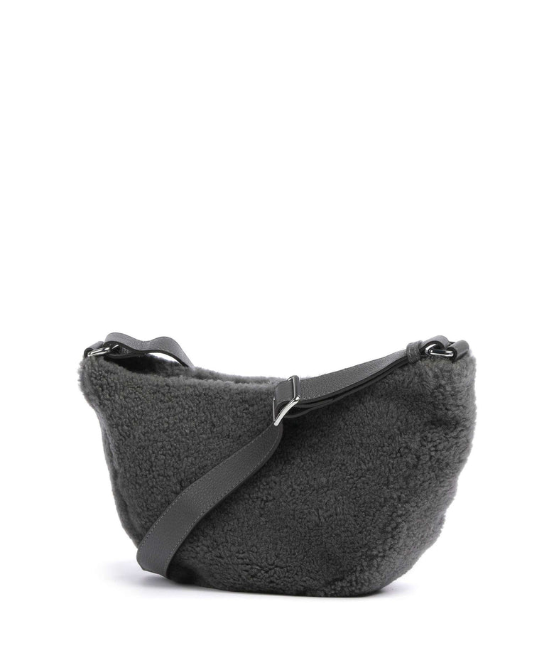 Abro Shearling By My Side Crossbody bag grey