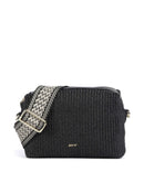 Abro Raffia Kaia Olkalaukku black/gold