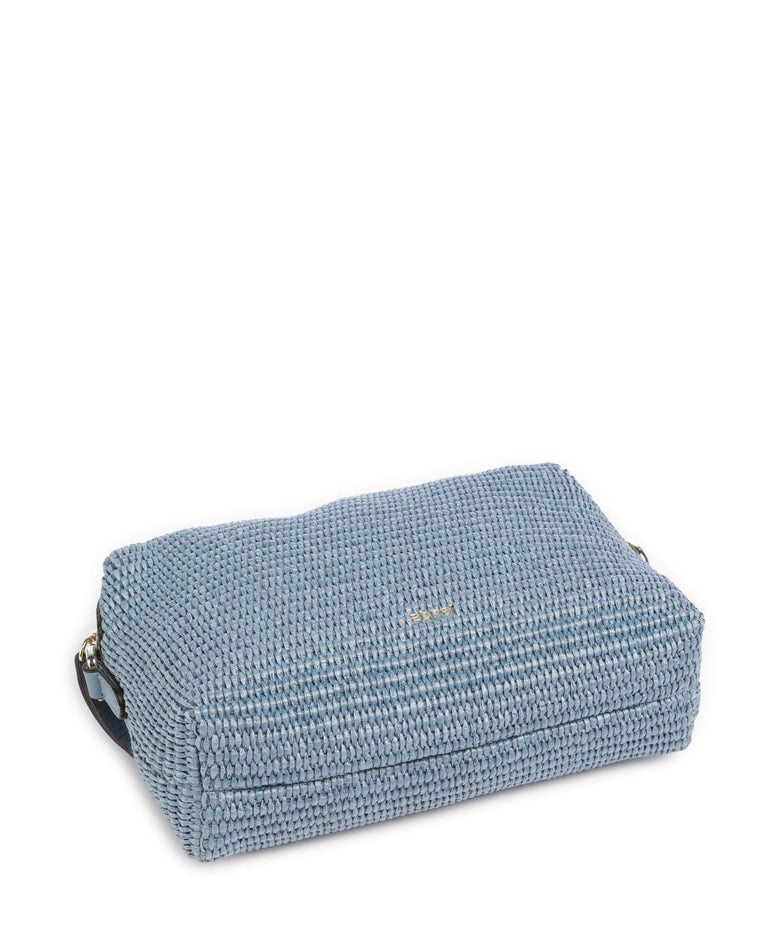 Abro Raffia Kaia Crossbody bag light blue/fairy