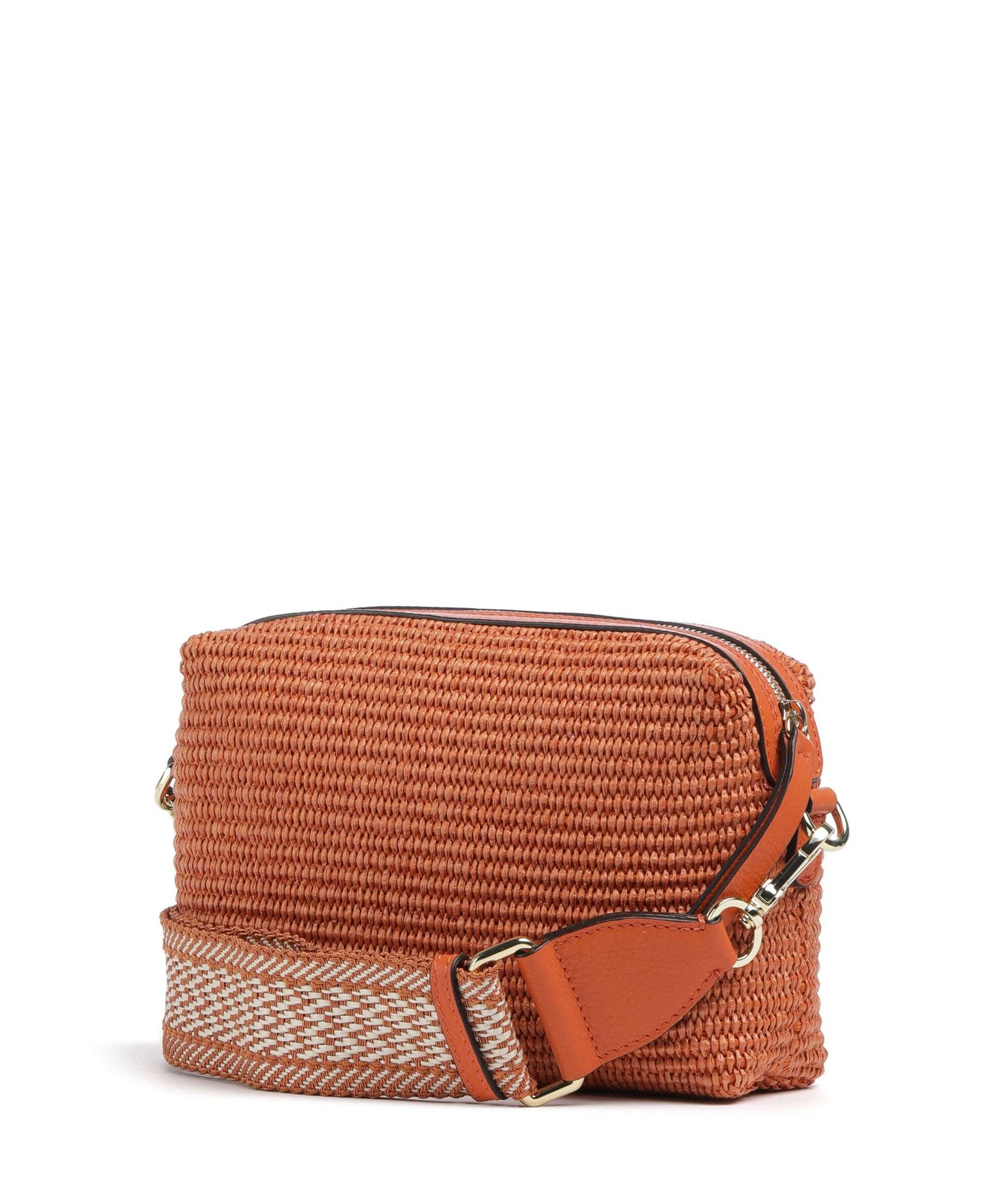 Abro Raffia Kaia Crossbody bag orange