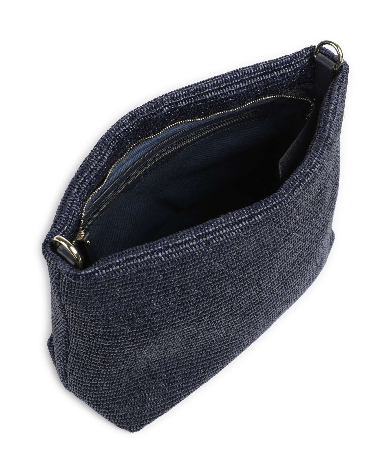 Abro Raffia Kaia Hobo bag navy