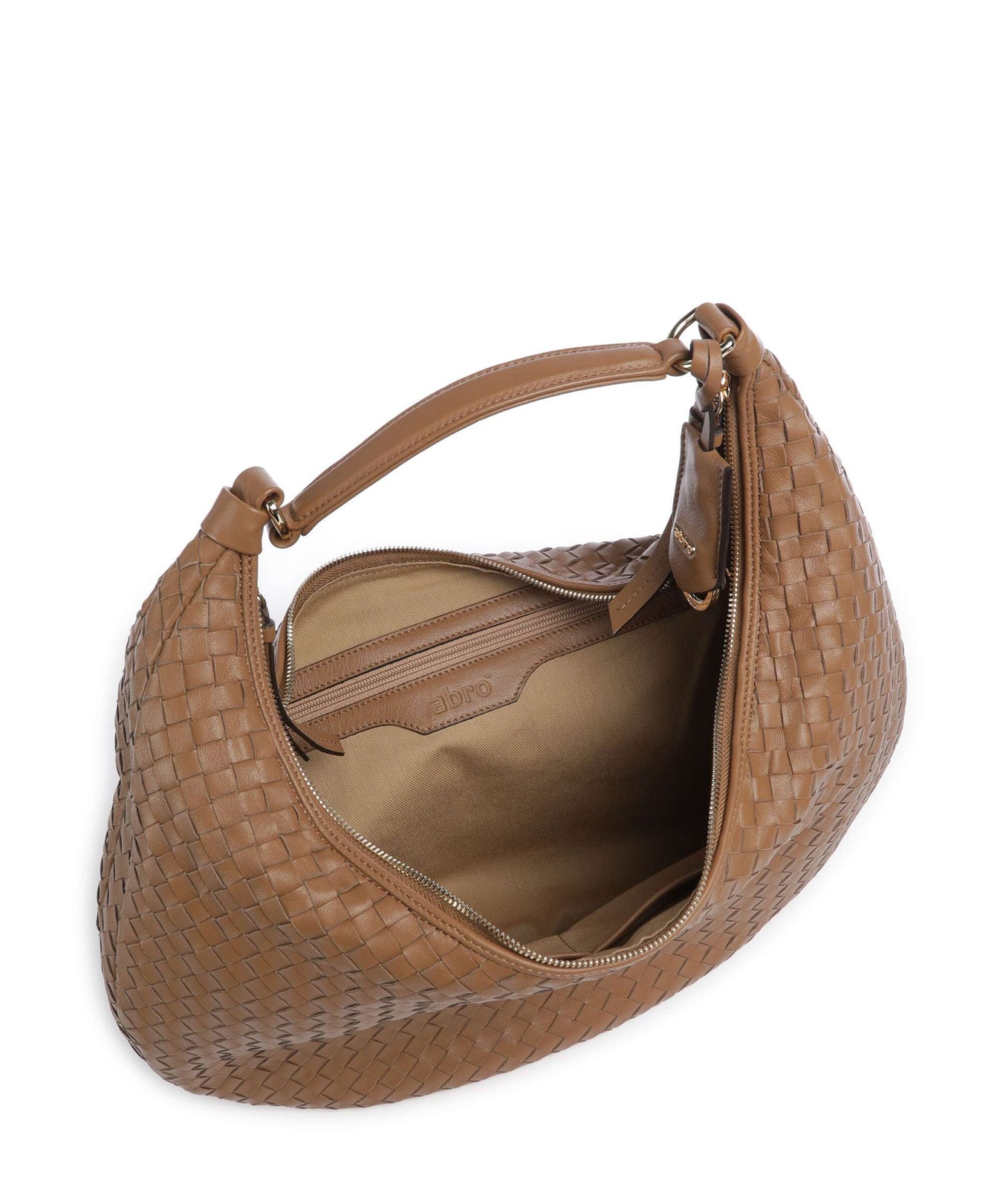 Abro Piuma Nana Hobo bag caramel/cognac