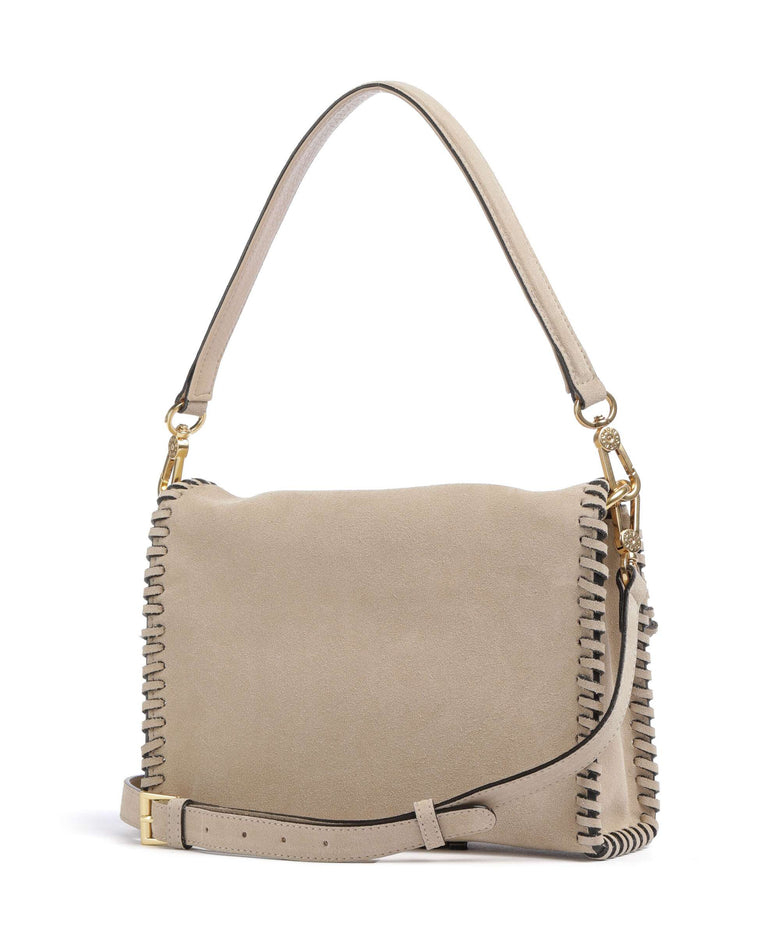 Abro Suede Temi Stitch Shoulder bag natural