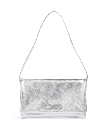 Abro Mimosa Strass Olkalaukku silver