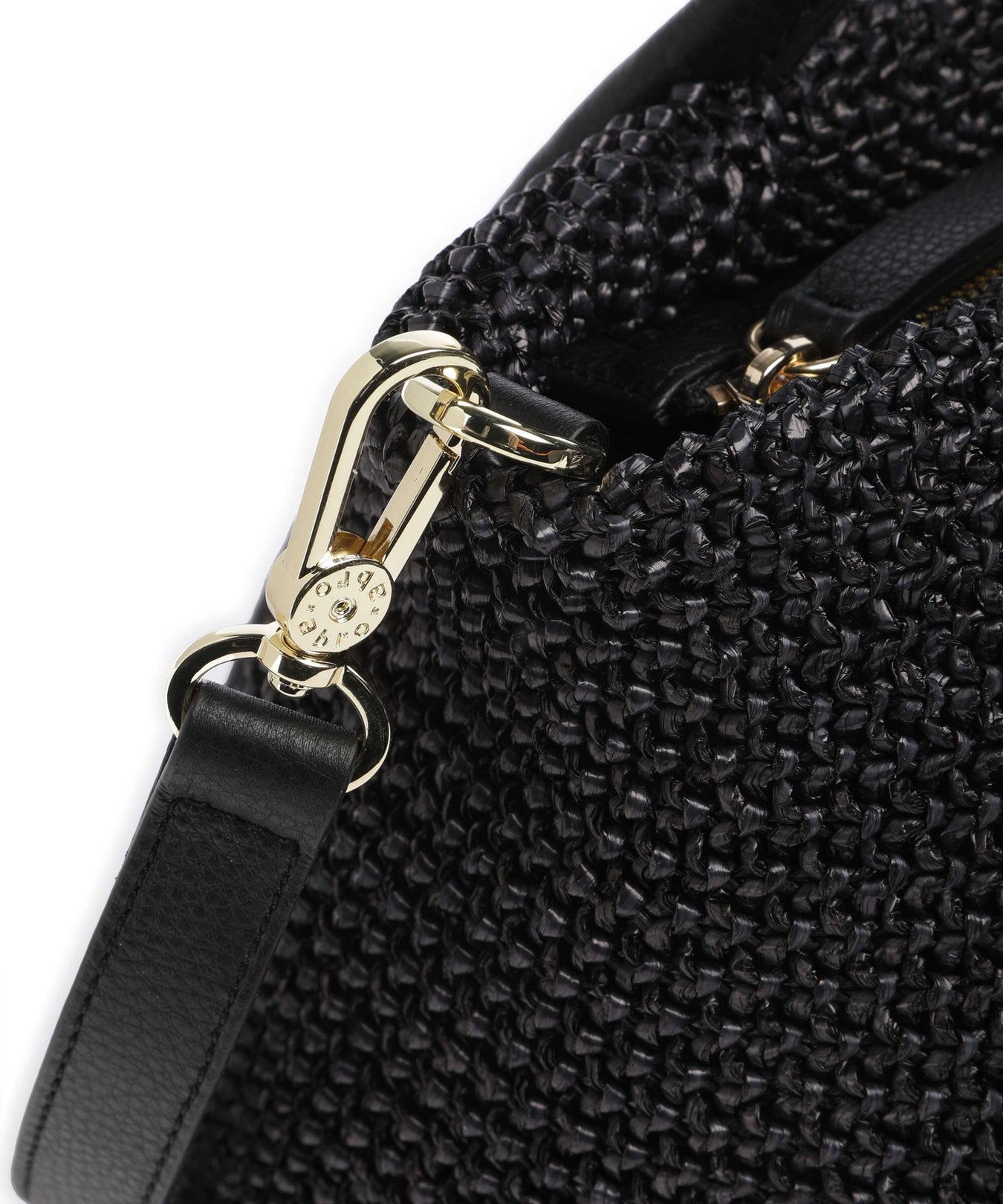 Abro Maglia Raffia Willow Handbag black/gold