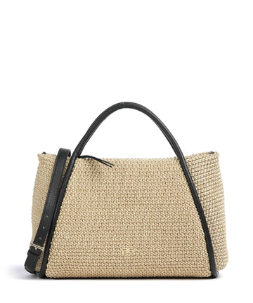 Abro Maglia Raffia Willow Käsilaukku natural/black
