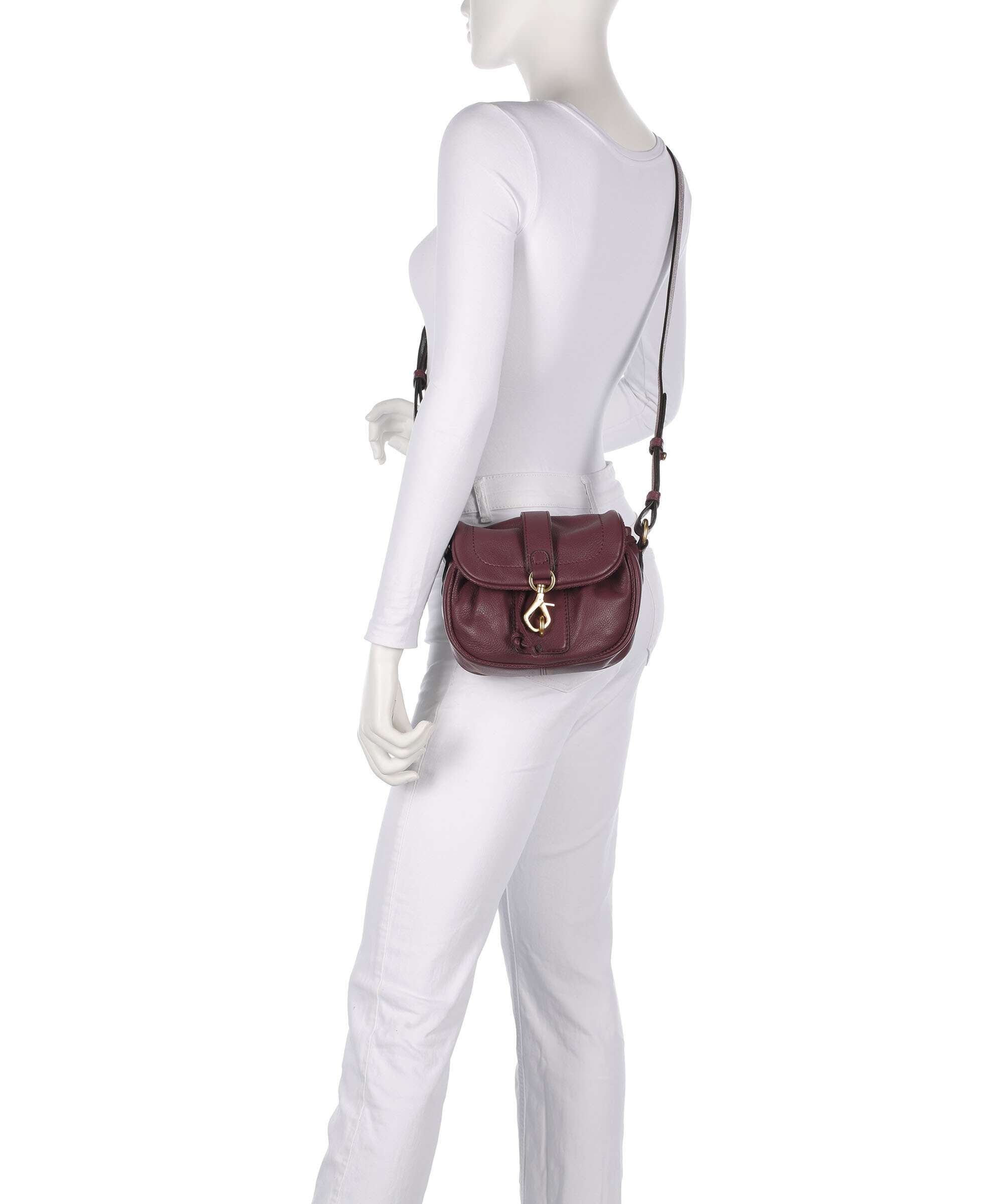 Abro Dalia Star Saddle Crossbody bag bordeaux