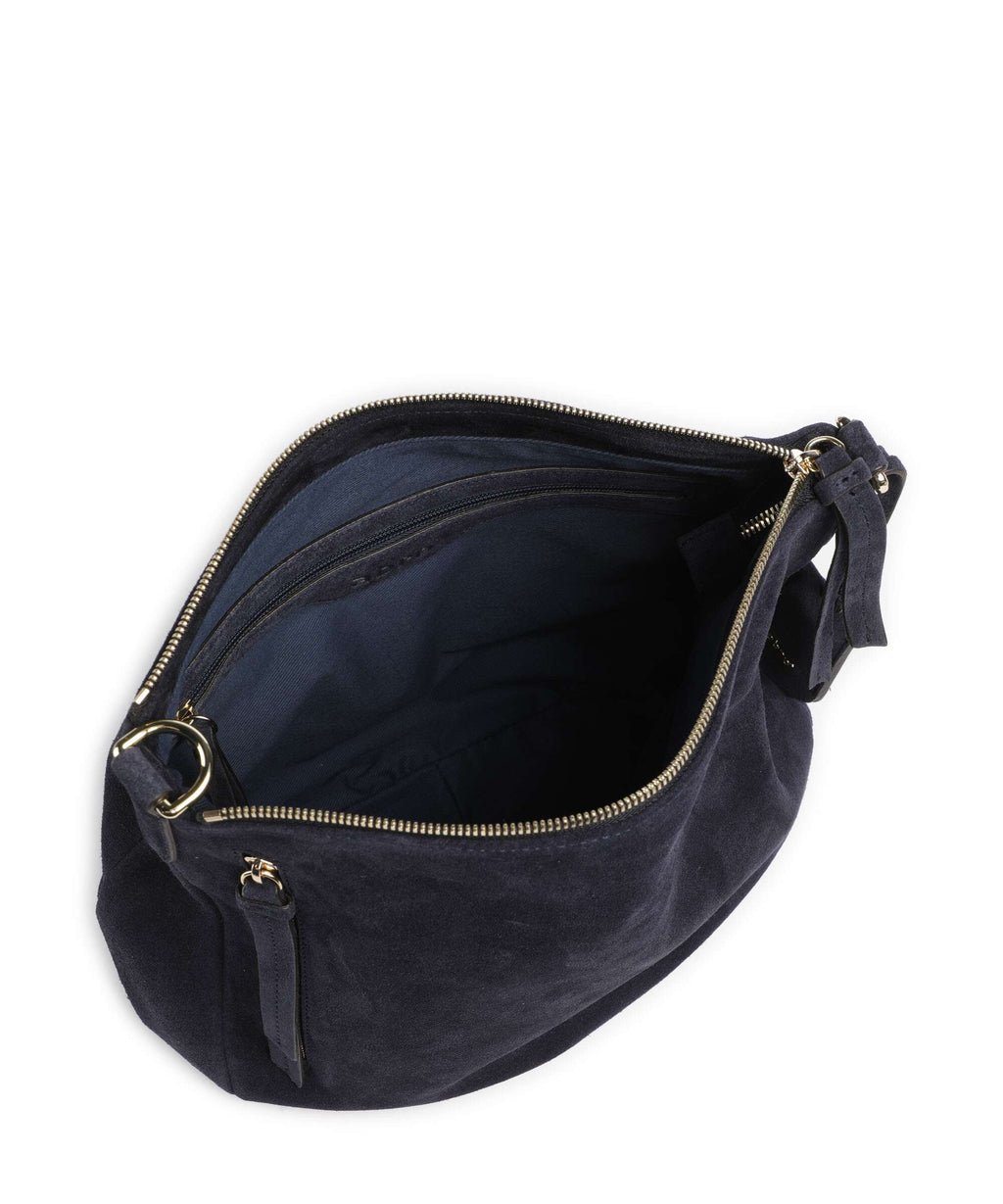 Abro Suede Juna Small Hobo bag navy