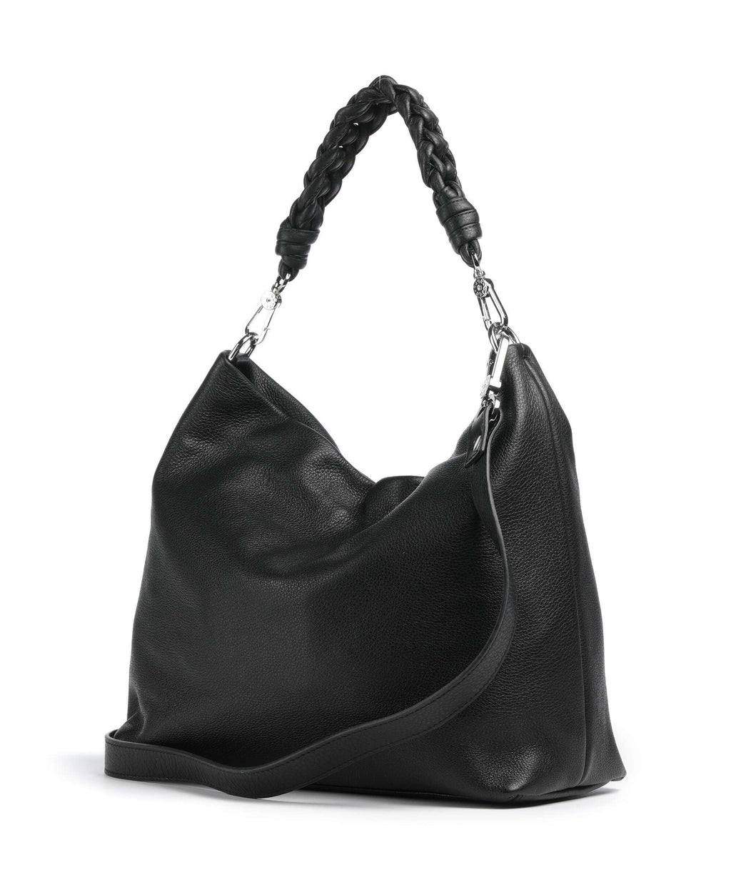 Abro Dalia Soley Hobo bag black/nickel