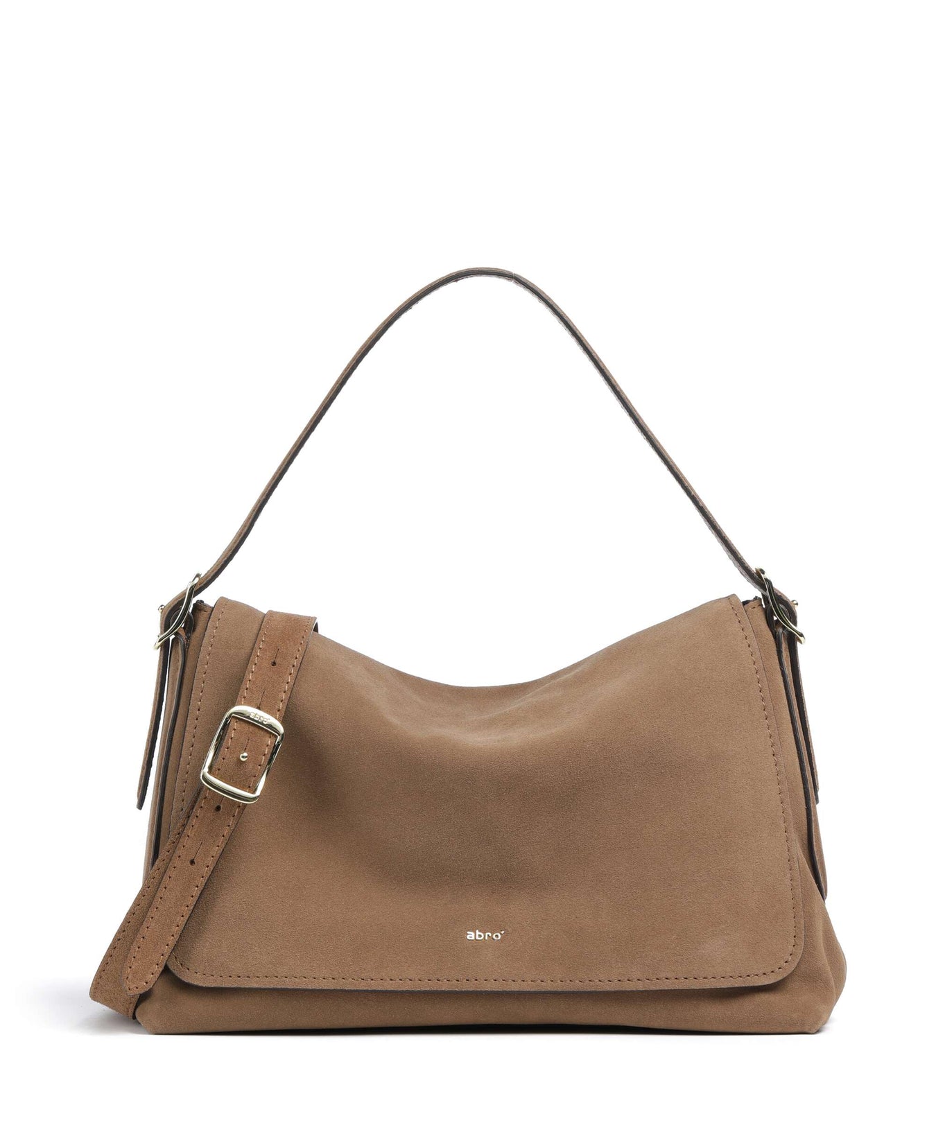 Abro Suede Carina Hobo bag camel