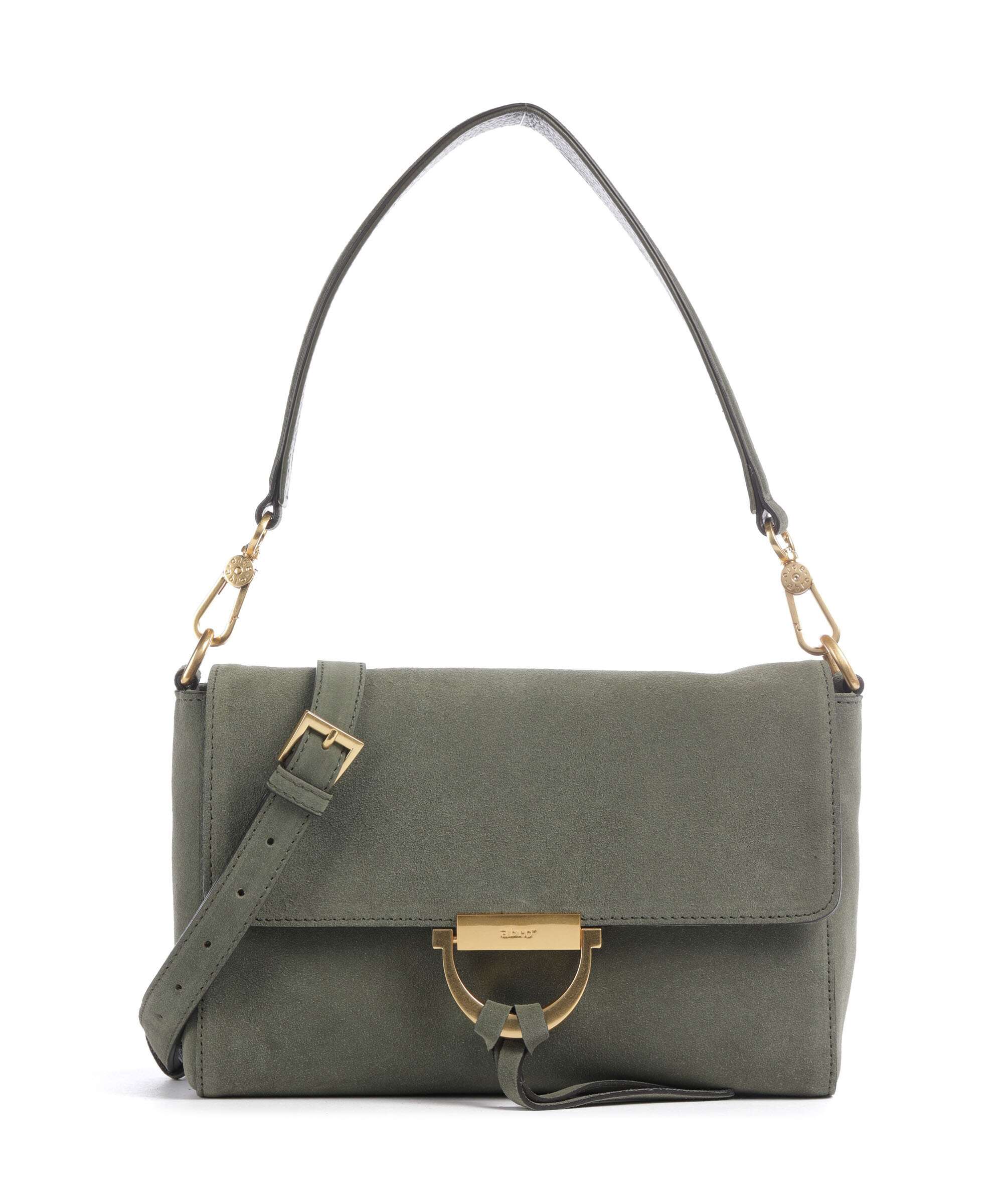 Abro Suede Temi Shoulder bag oliv