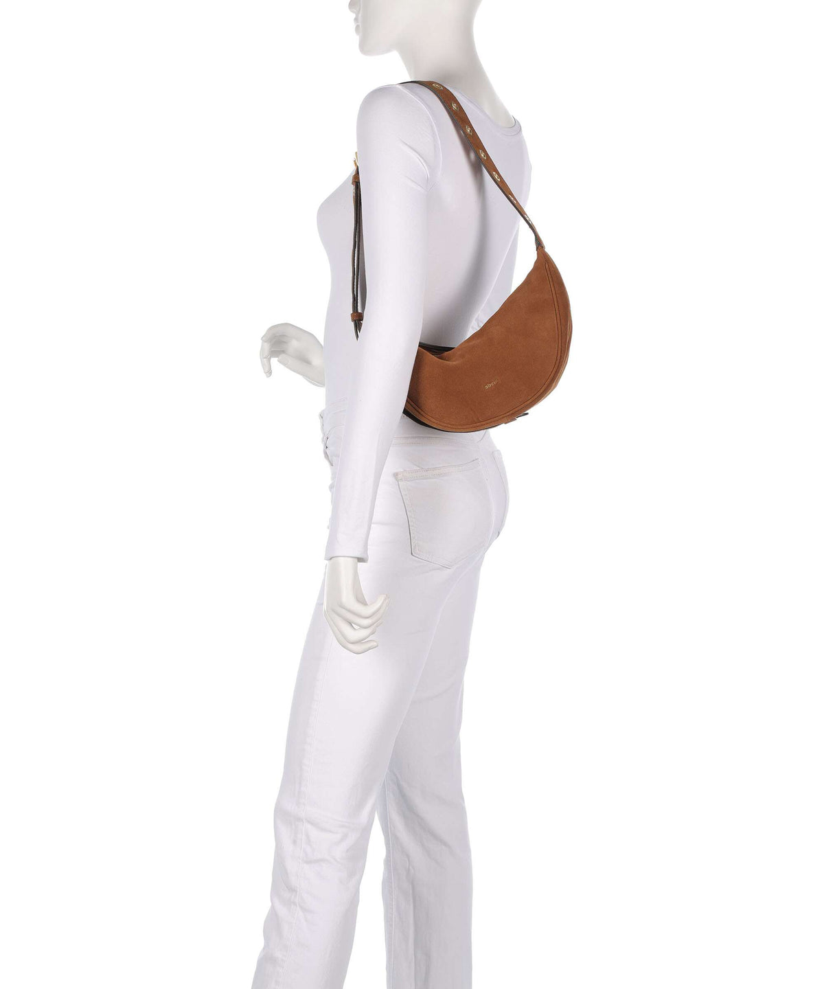 Abro Suede By My Side Small Shoulder bag cuoio