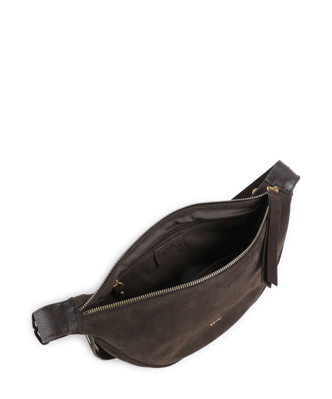 Abro Suede By My Side Small Shoulder bag dark brown