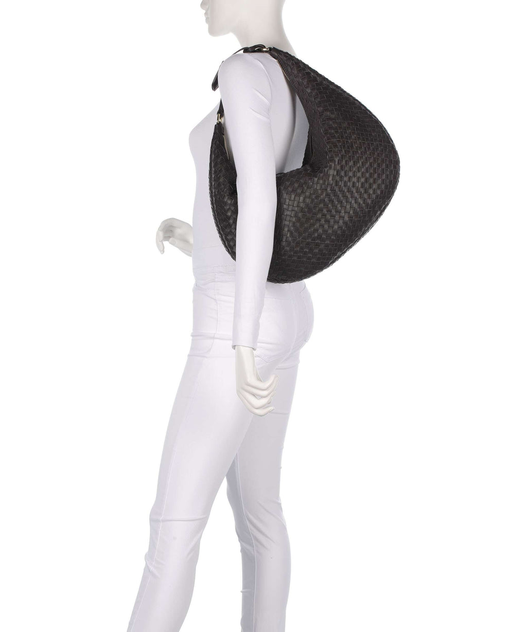 Abro Piuma Nana Hobo bag dark brown