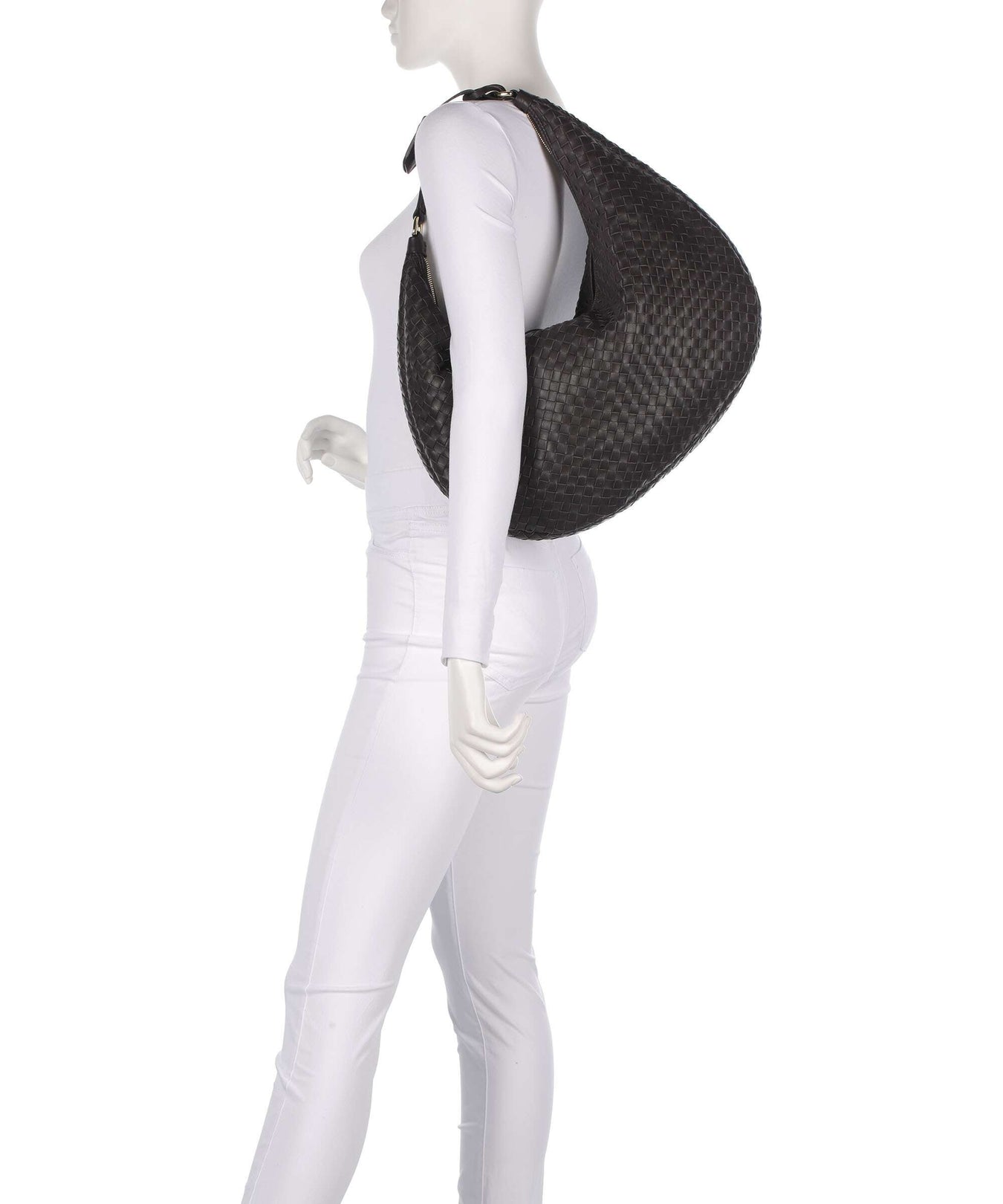 Abro Piuma Nana Hobo bag dark brown