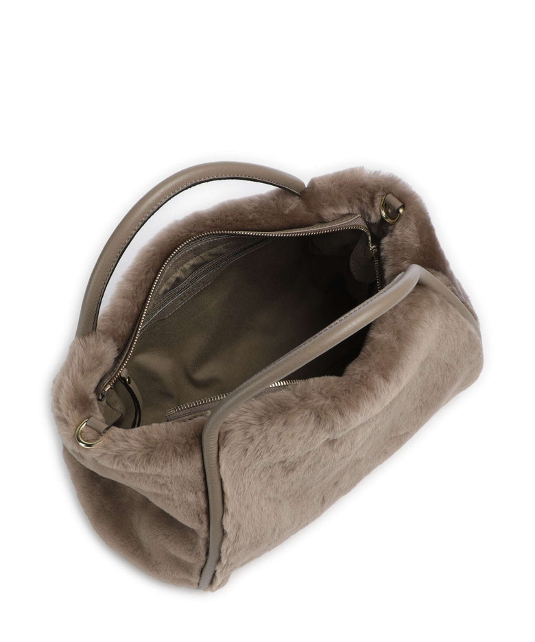 Abro Shearling Willow Handbag tope