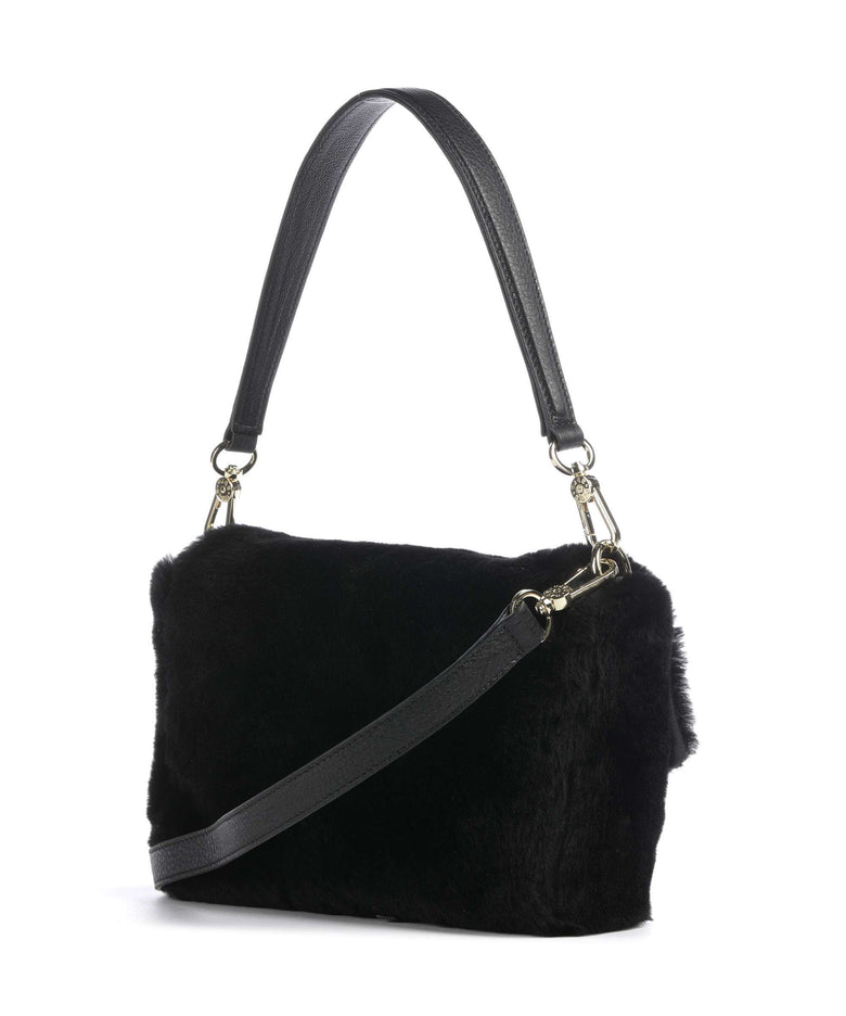 Abro Shearling Temi Shoulder bag black/gold
