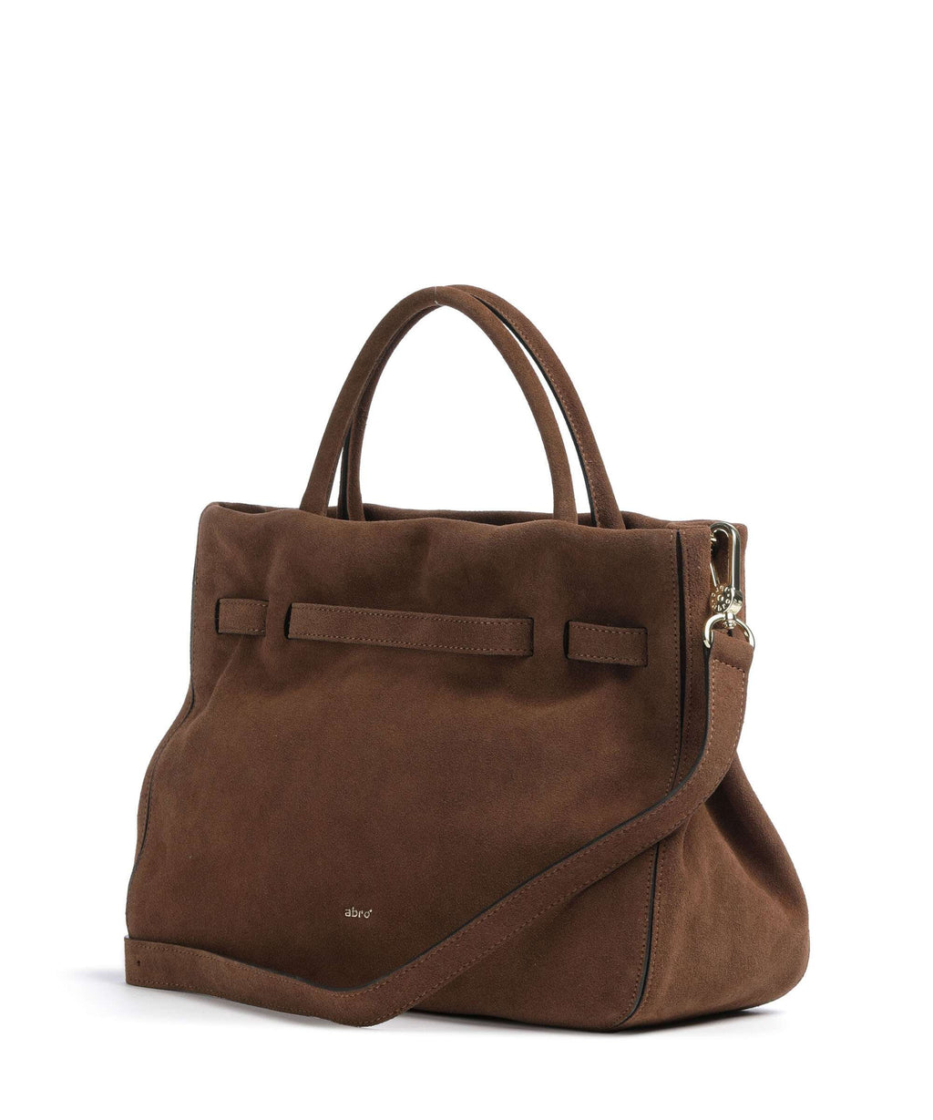 Abro Suede Jill Handbag wood
