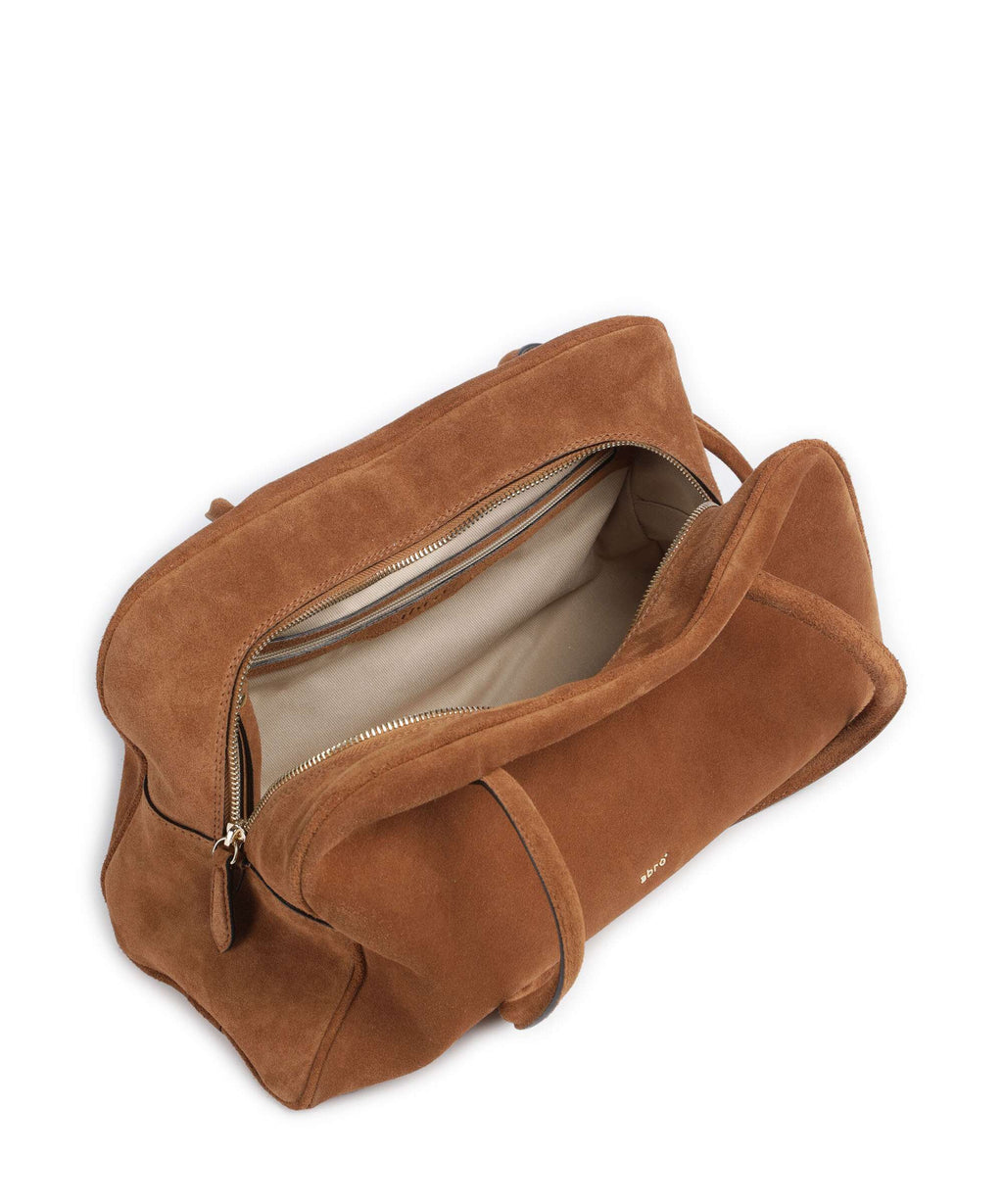 Abro Suede Amara Shoulder bag cuoio