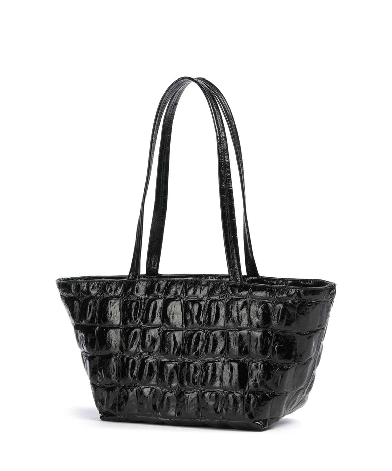 Abro Maxi Cocco Alba Shoulder bag black/nickel