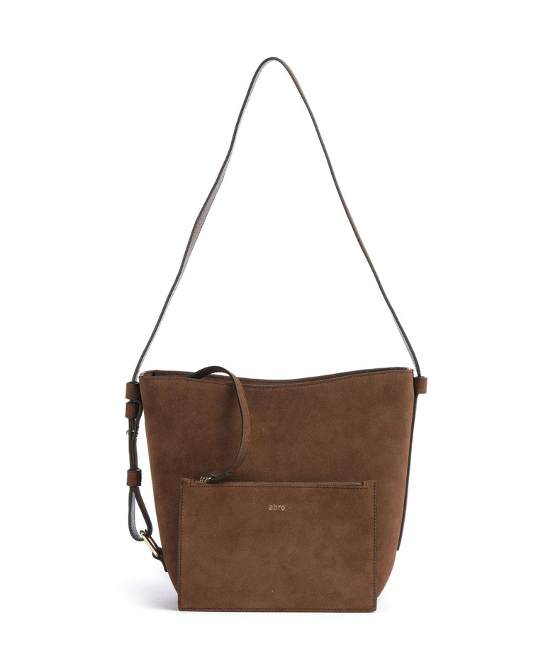 Abro Suede Cosmo Crossbody bag wood