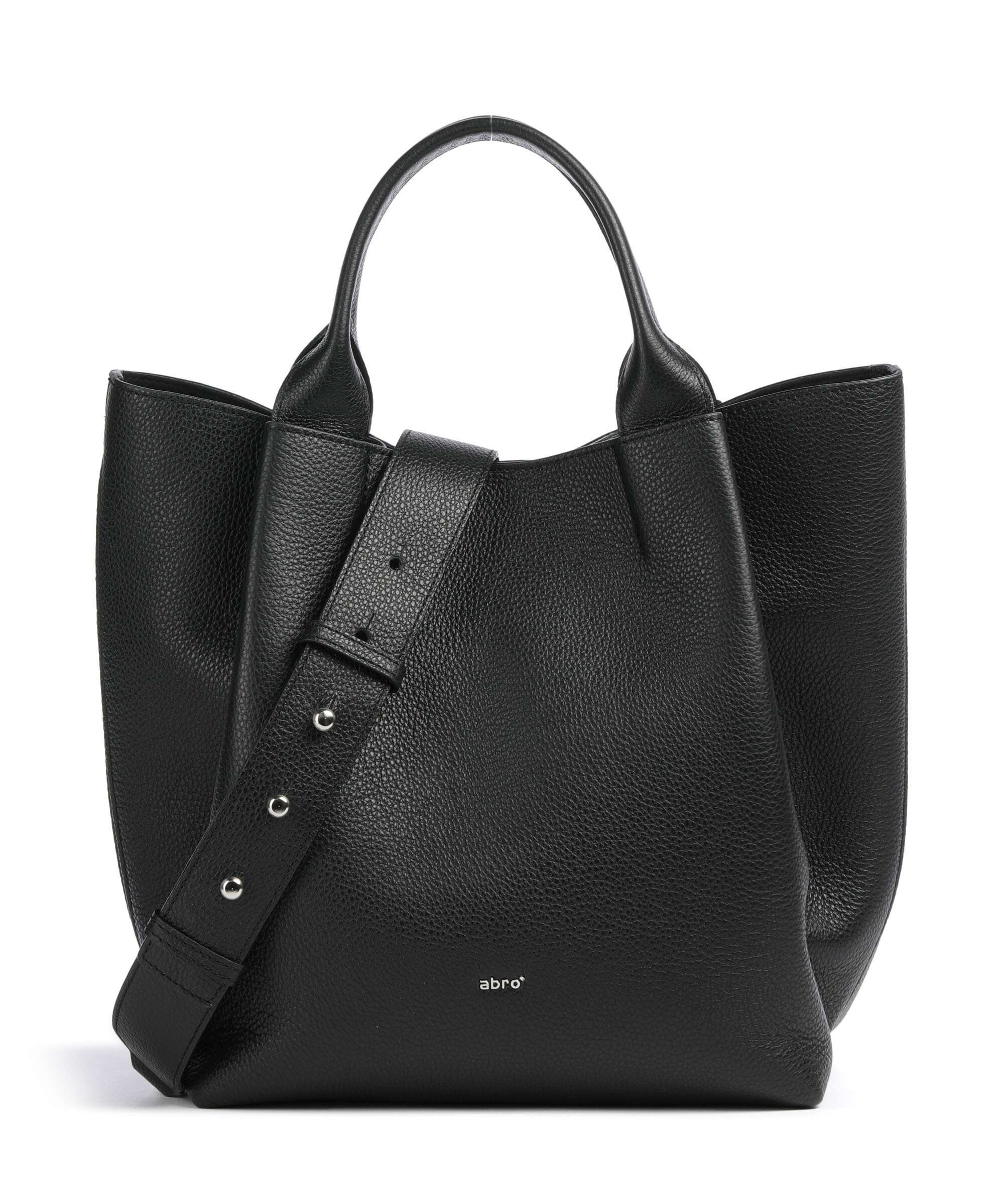 Abro Agave Essential Medium Handbag black/nickel