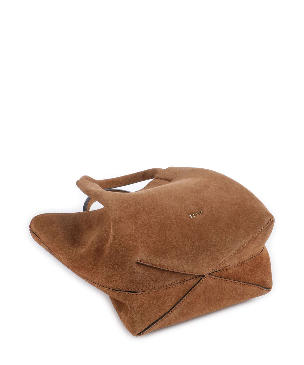 Abro Suede Essential Small Handbag cuoio