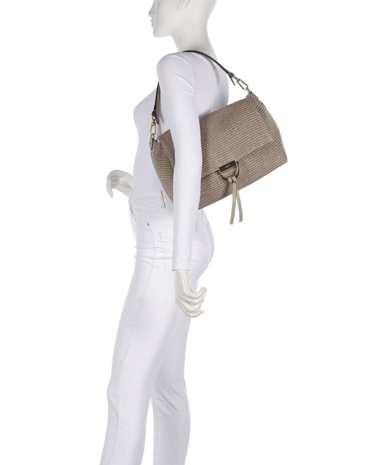 Abro Raffia Classica Temi Large Shoulder bag siena