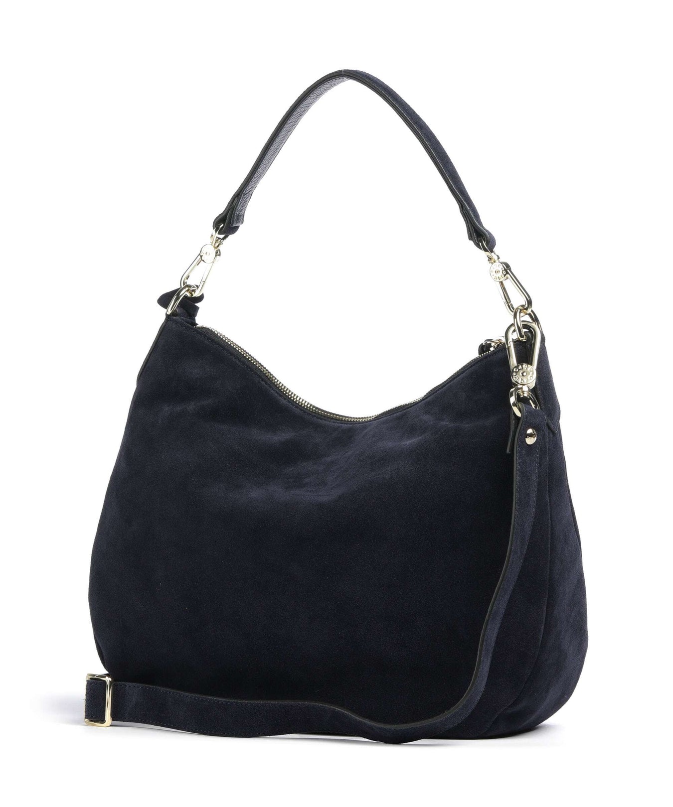 Abro Suede Juna Small Hobo bag navy