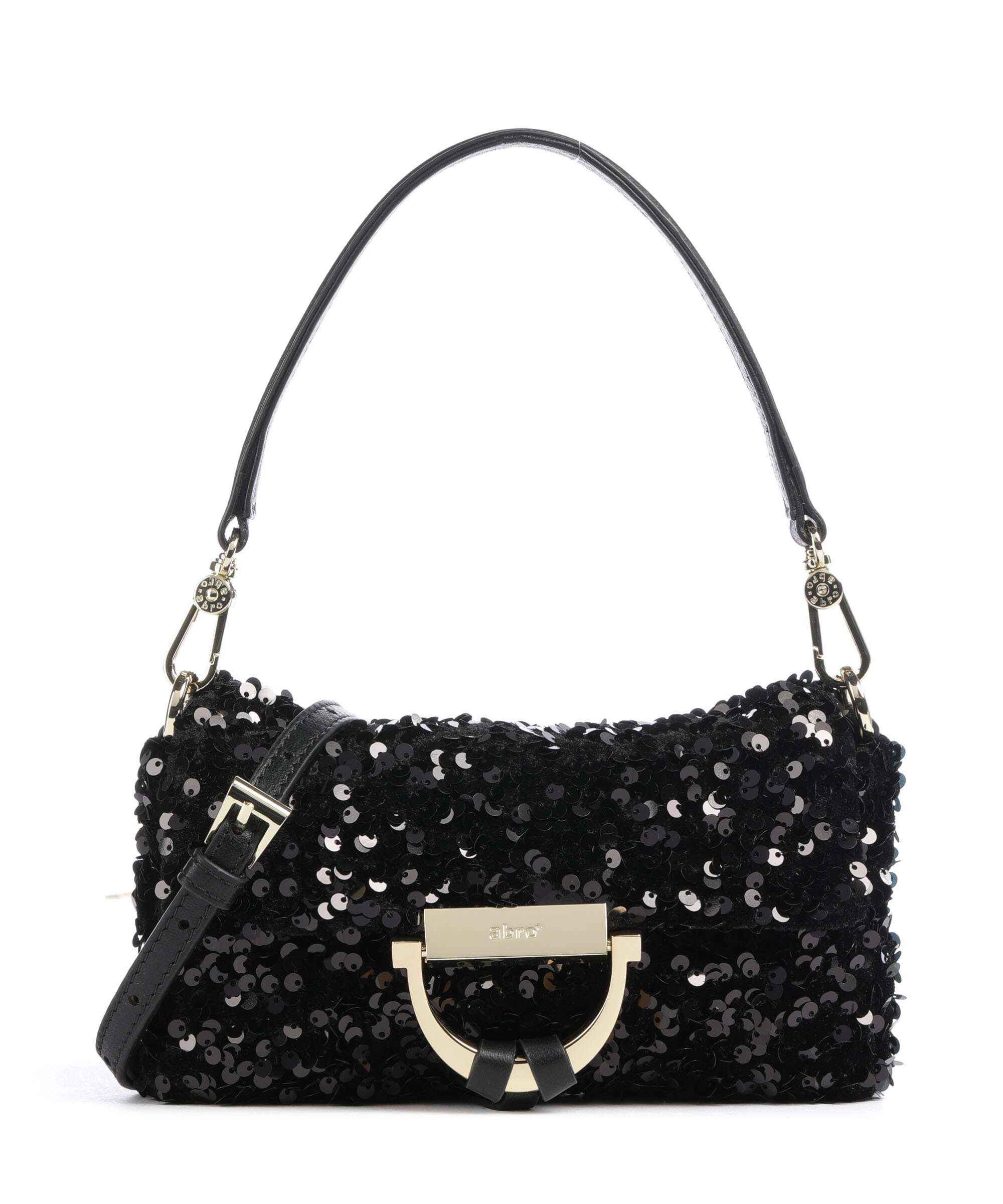 Abro Sequins Temi Shoulder bag black/gold