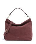 Abro Suede Kaia Hobo bag bordeaux