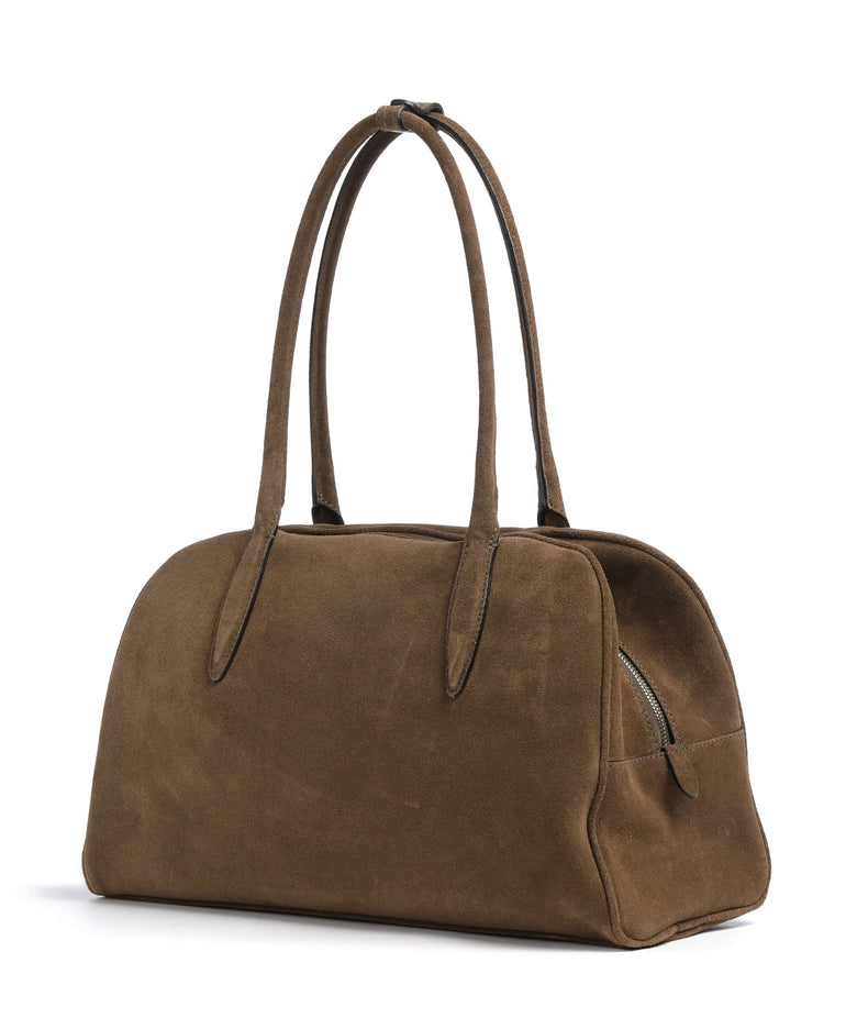 Abro Suede Amara Shoulder bag khaki